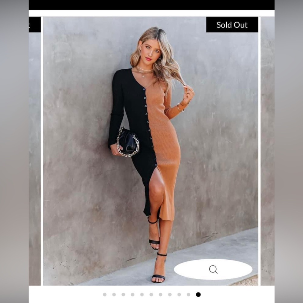 Vici colorblock midi dress